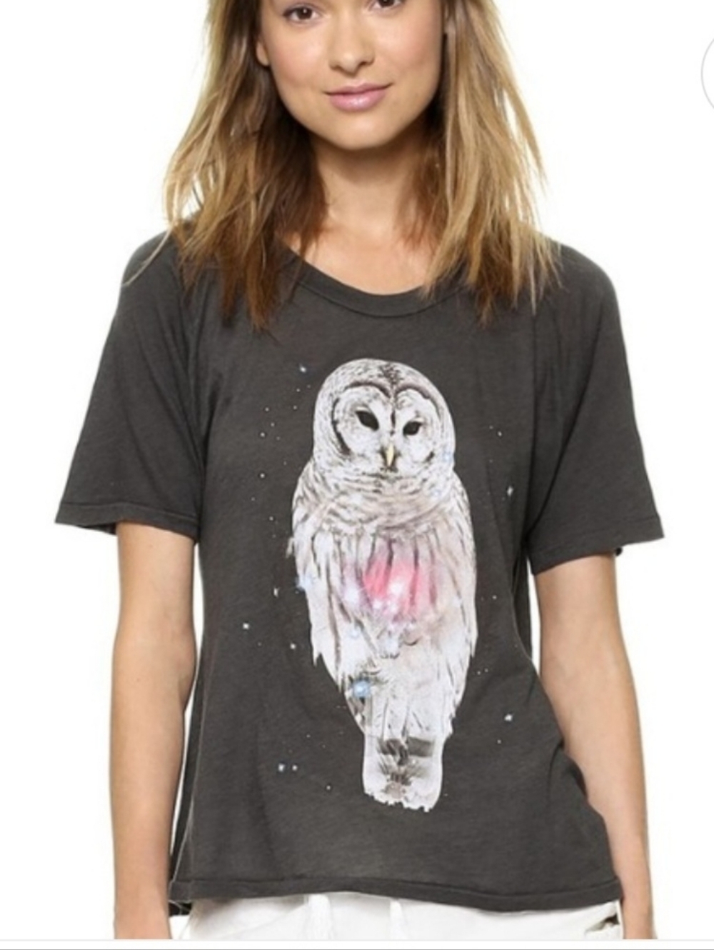 WILDFOX Rare Magical Owl Tee Mystical Celestial Tshirt Single Stitch Size Medium
